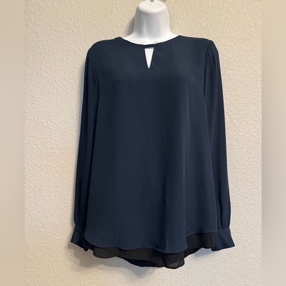 Cremieux Women’s Dark Blue Long-Sleeve Top XS